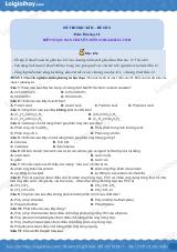 Đề thi học kì 1 Hóa 12 Chân trời sáng tạo - Đề số 8